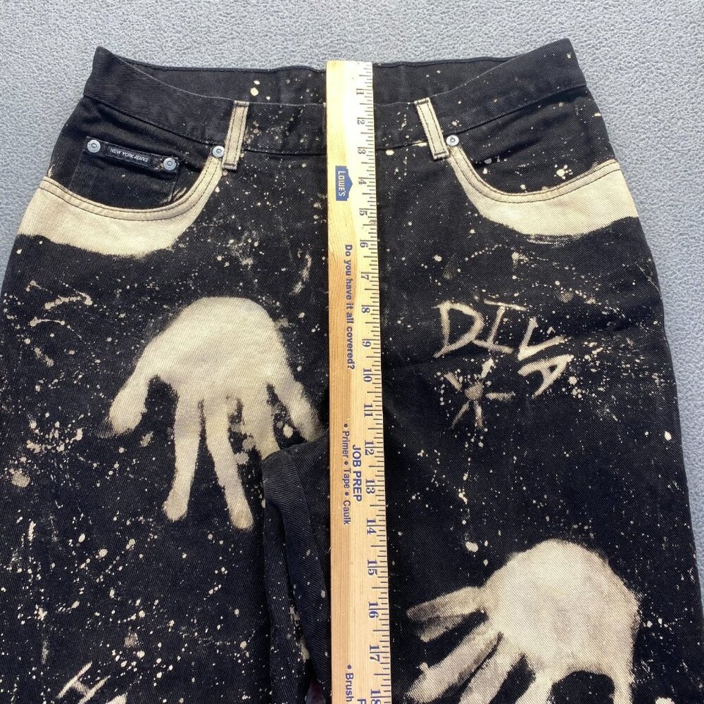 New York & Company Women's Boot Cut Black Jeans‎ Dark Wash Stretch Size 14Petite - Picture 6 of 13
